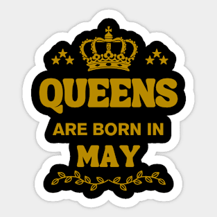 May Birthday Sticker